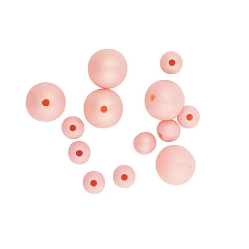Assorted Sizes Plastic Round Beads (available in 6 colours)